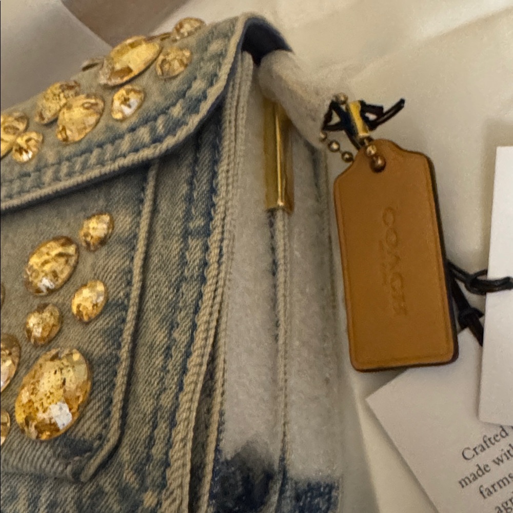 Coach Denim Crystal Tabby 26 - Picture 9 of 12
